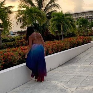 Backless L’ATISTE  ombré dress